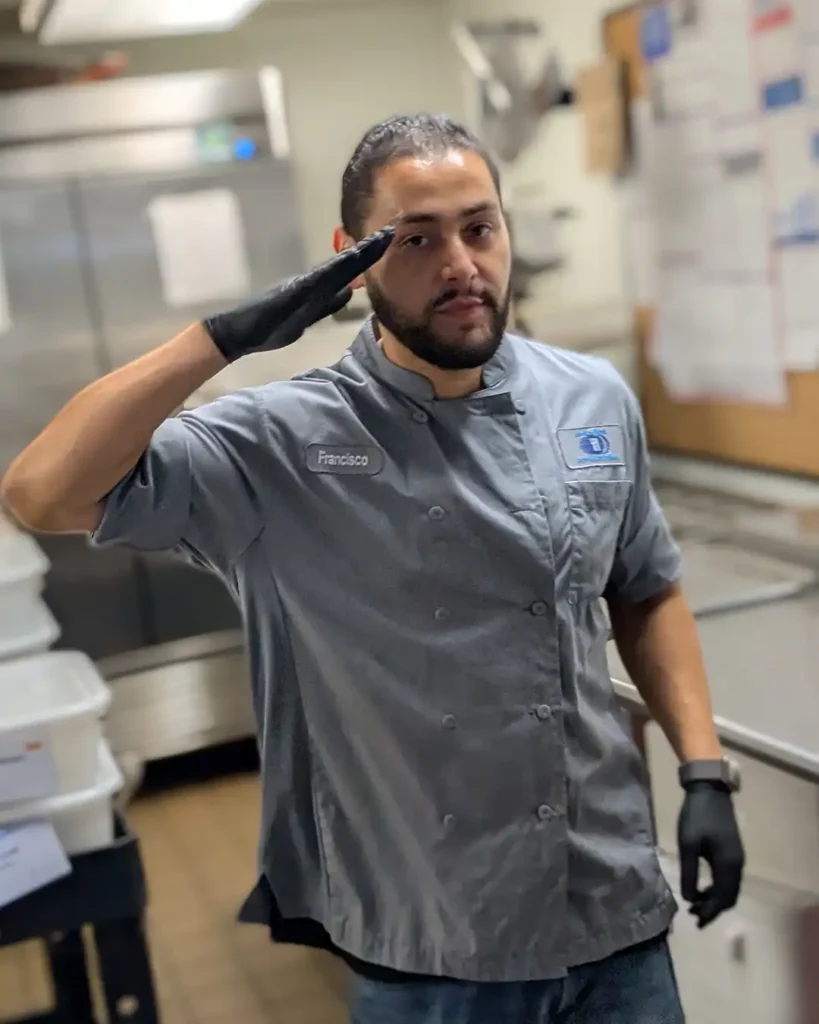 Francisco Morfin, cook at Meals on Wheels of the Monterey Peninsula, in the kitchen.